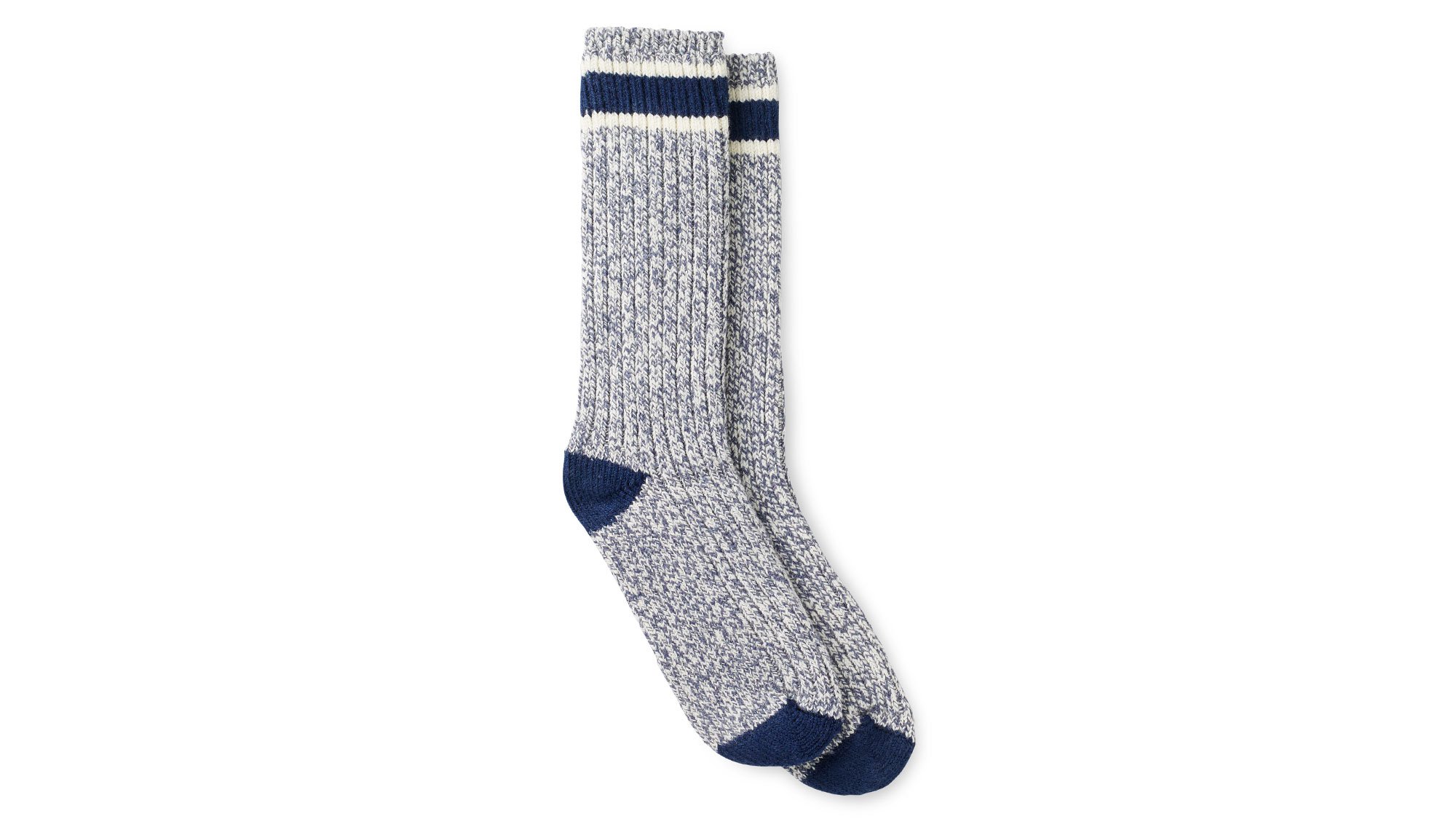 Wool Blend Ragg Sock Slate/Navy