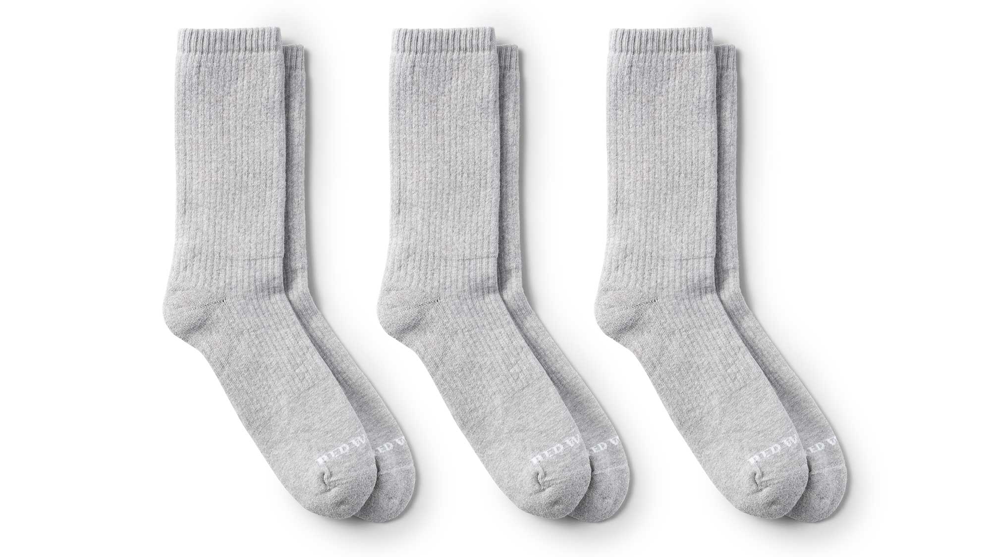 3-Pack Cushion Crew Sock Gray