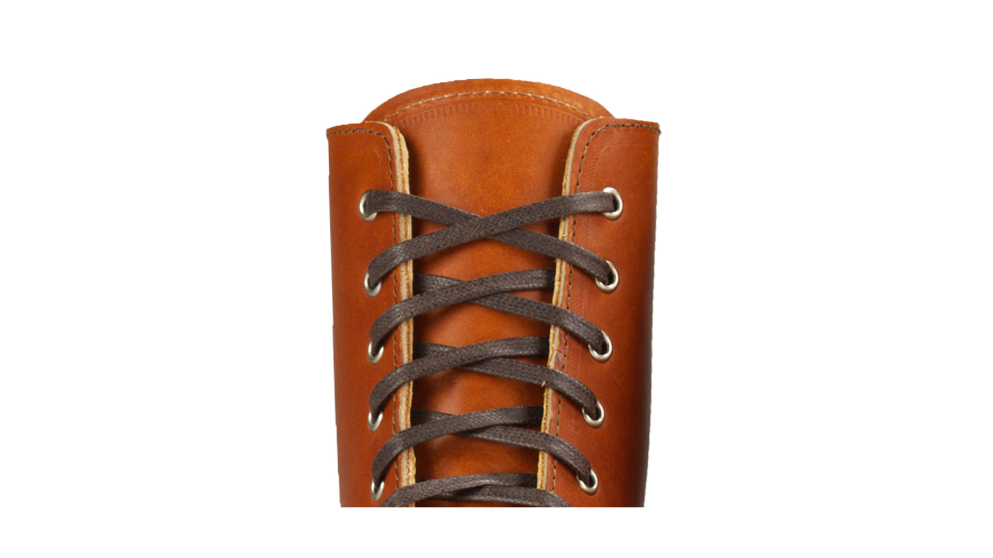 7-8 Loch / Brown / Gewachste Schnürsenkel 7-8 Loch / Brown / Gewachste Schnürsenkel